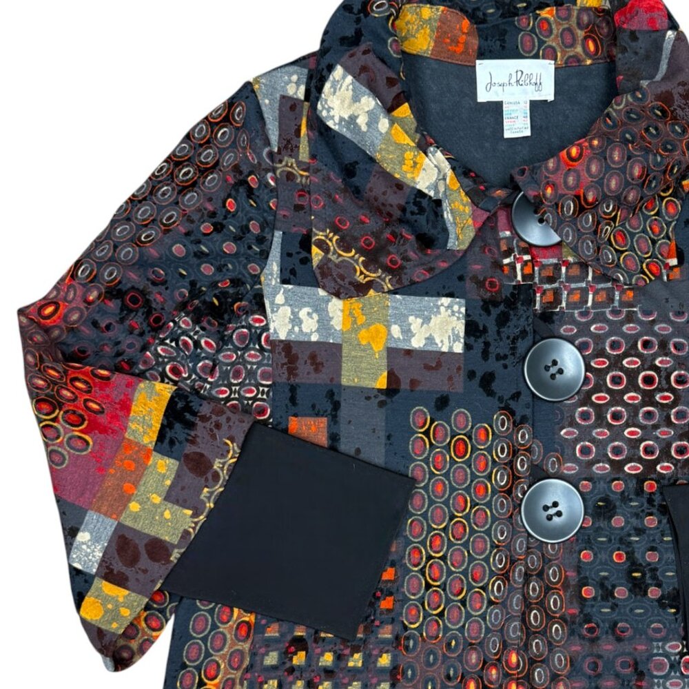 Joseph Ribkoff Multicolor Patchwork Blazer - image 5